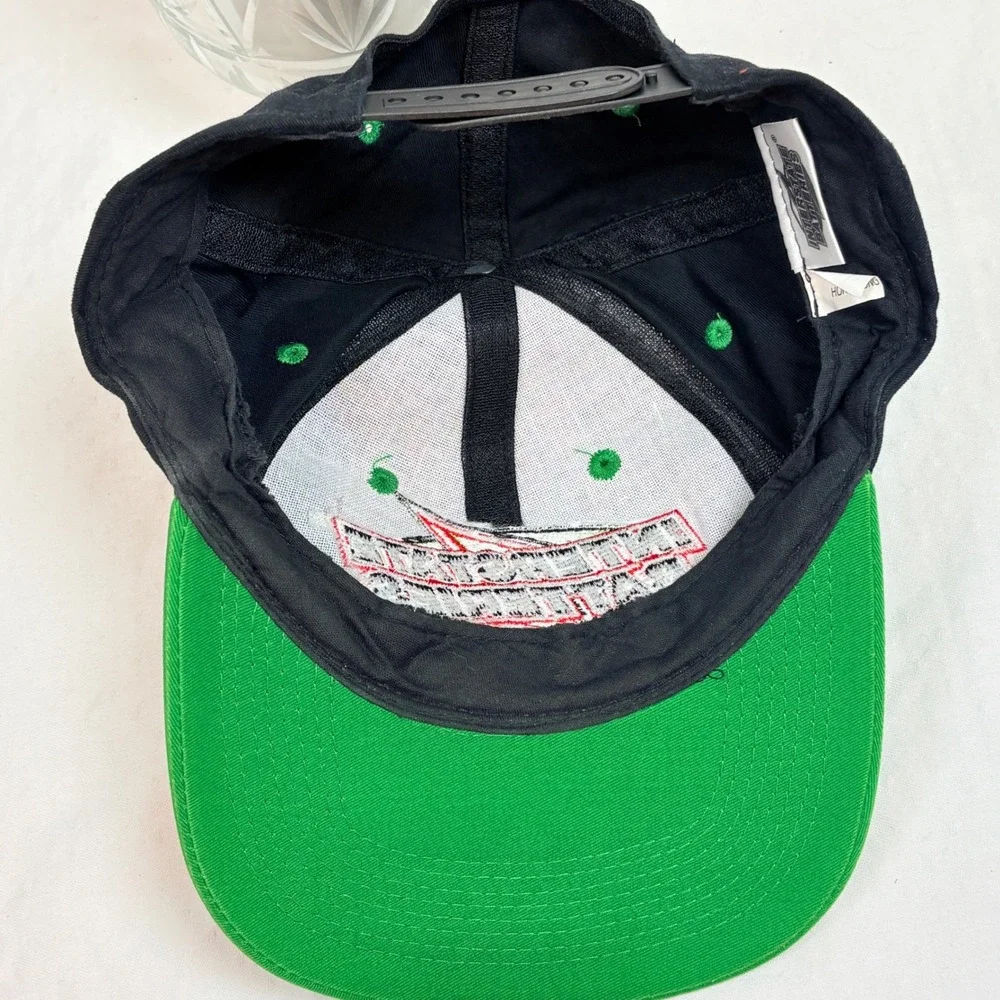 Interstate Batteries Racing Snapback Hat Black Green Kyle Bush Racing #18 Cap